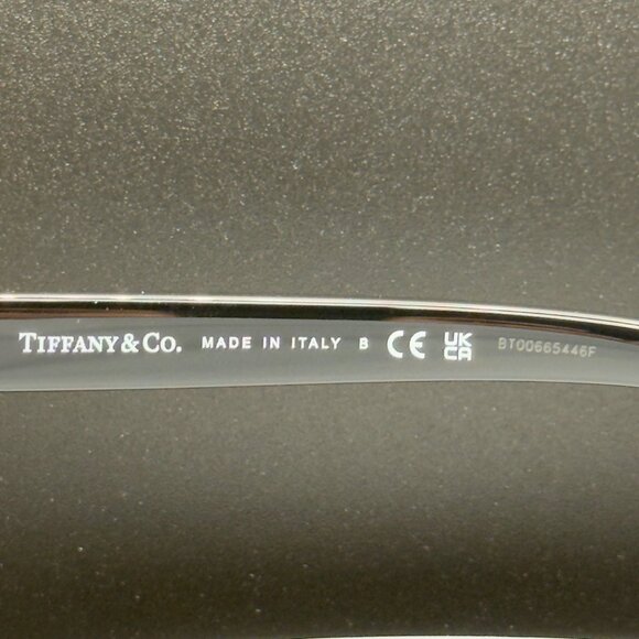 Tiffany & Co TF 4201 8001/S4 Black Round Sunglasses Grey Lens 50 24 140 SCRATCH main image 11